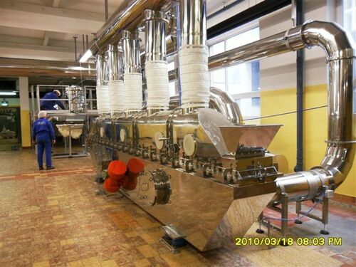 最新の会社の事例について Application of Vibrating Fluidized Bed Dryer for Continuous Granule Drying in Austria