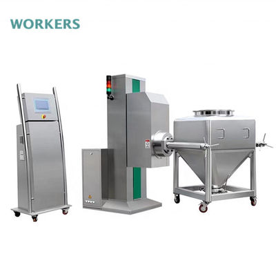 品質  PLC Touch Screen 1000L Lifting Hopper IBC Bin Mixer For Nutraceuticals 工場