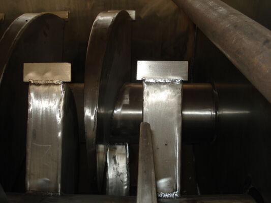 水平スラッド ホールブレードペッドルドライヤー エネルギー節約