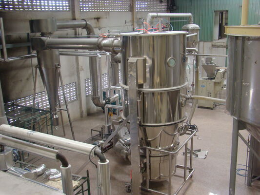流体床粒化プロセス 工業用乾燥機 濡れた粉末/粒子の乾燥