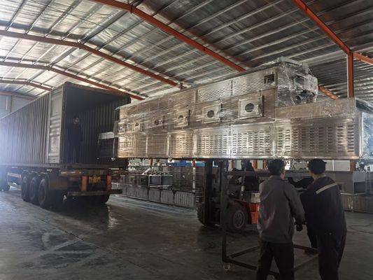 ステンレス鋼 ベルトの連続的なマイクロウェーブより乾燥した殺菌のコンベヤーのより乾燥した機械