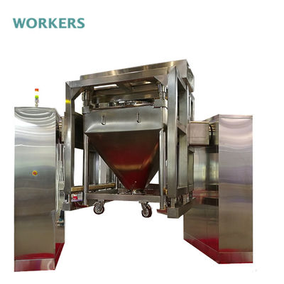 単一の腕の上昇の正方形の円錐形IBCの大箱の混合機の薬剤の産業化学ミキサー